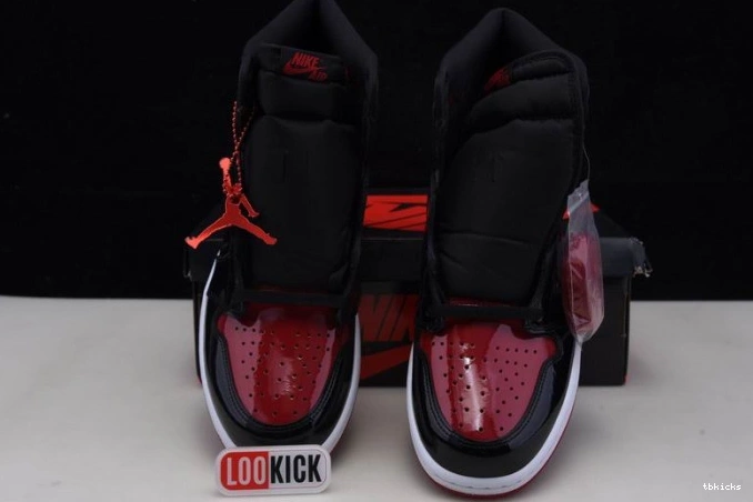 Cheap TBK Patent 1 Air OG Bred 555088-063 Jordan High 0702